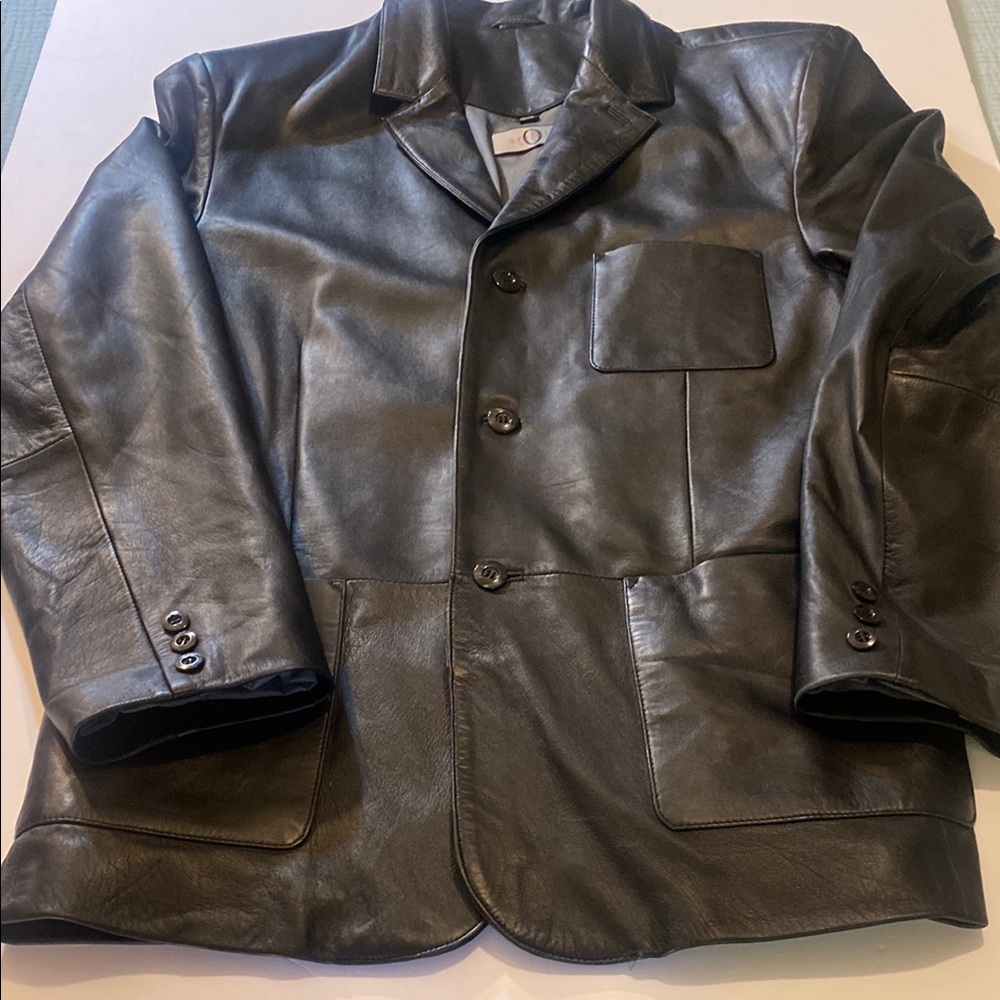 Orvieto Men’s Black Leather Jacket